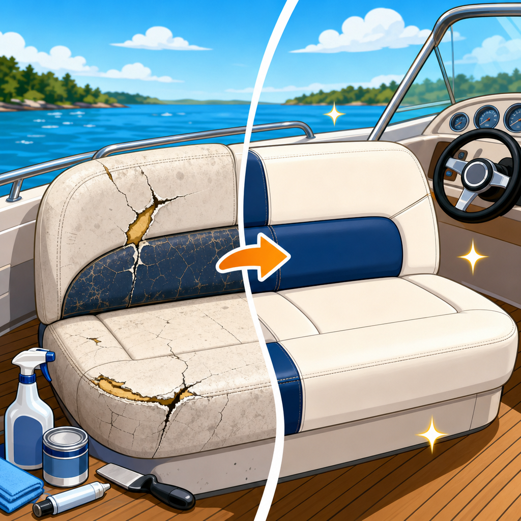 How to Fix Cracks and Tears in Boat Seats and Cushions
