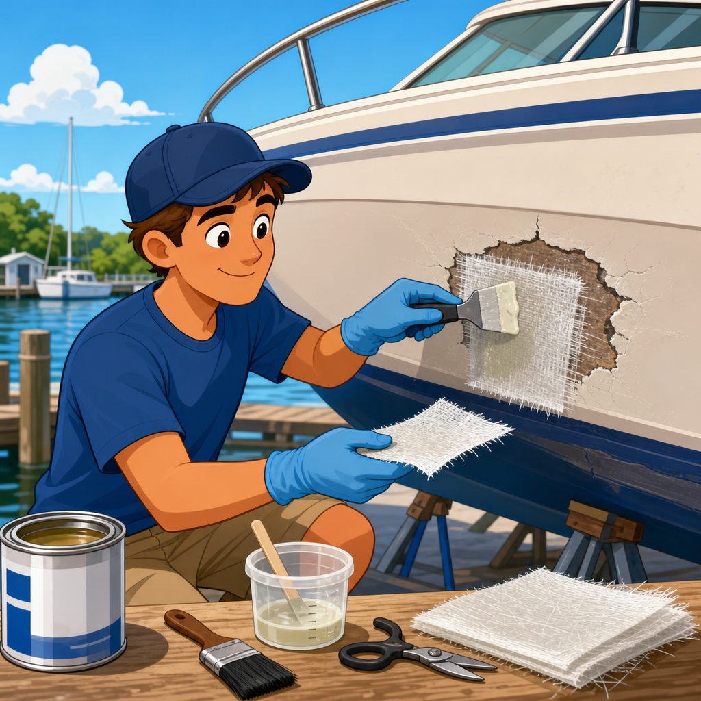 How to Patch and Repair a Fiberglass Boat Hull
