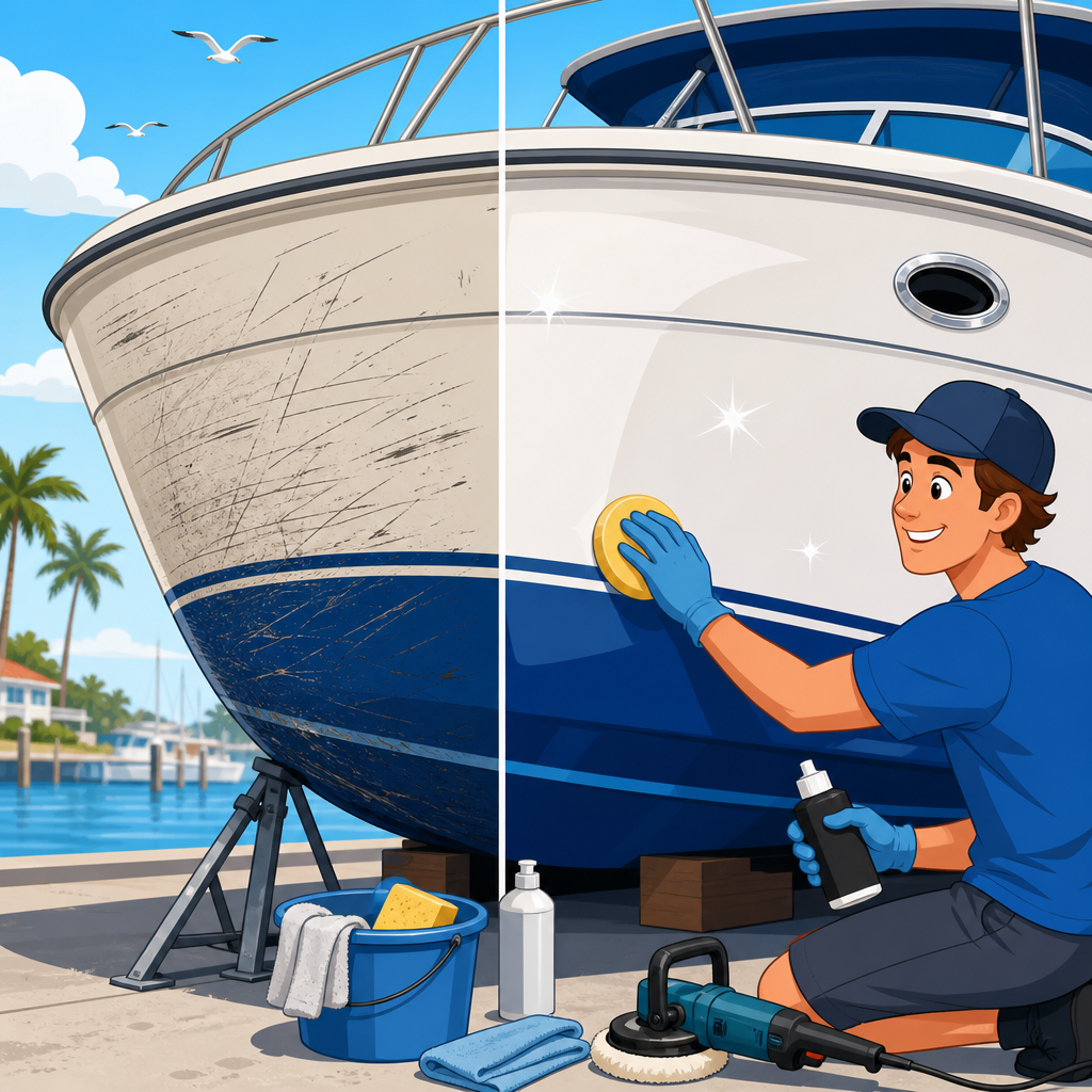 How to Remove Scratches and Scuffs from a Boat’s Hull