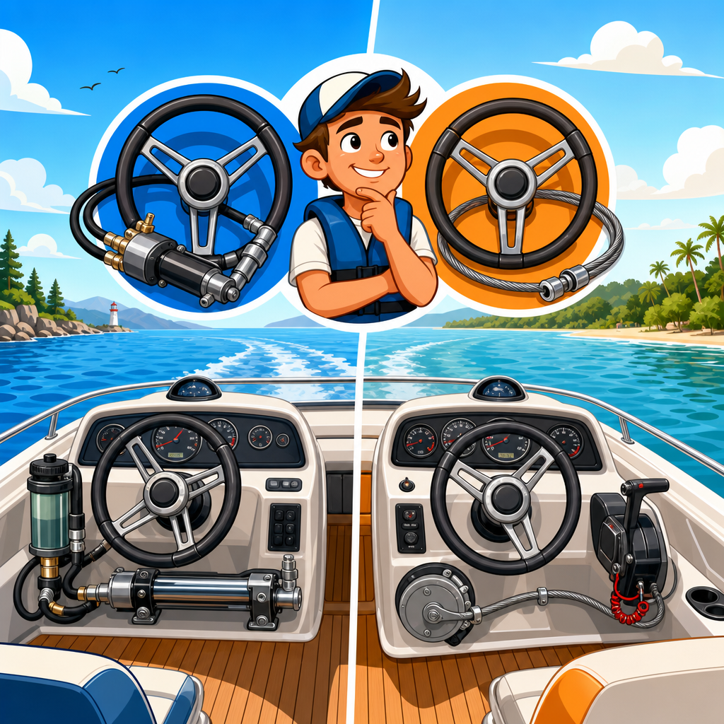 Hydraulic vs. Cable Steering: Which is Best for Your Boat?
