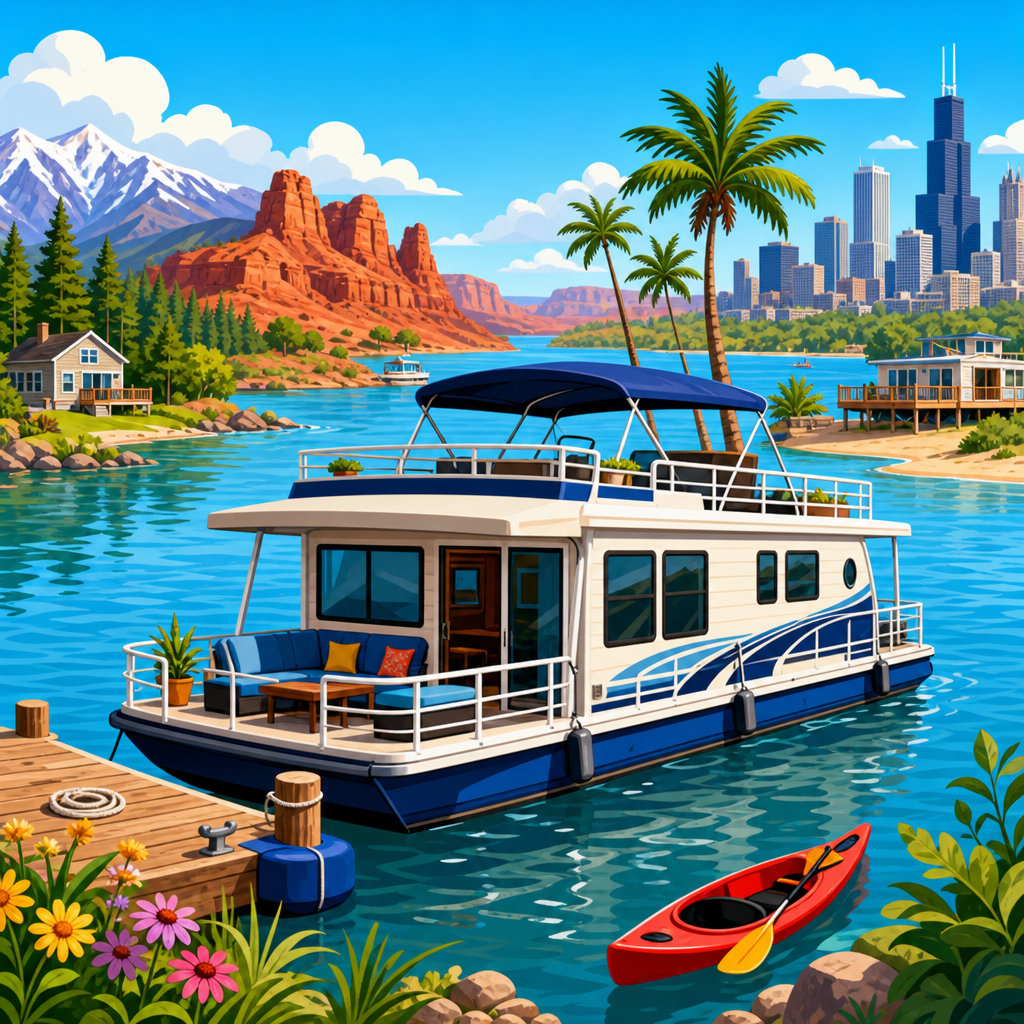 Top 10 Best Places to Rent a Houseboat in the U.S.