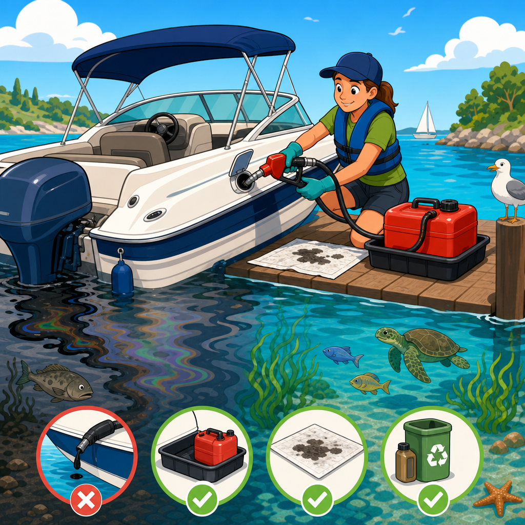 How to Reduce Fuel Spills and Pollution from Your Boat