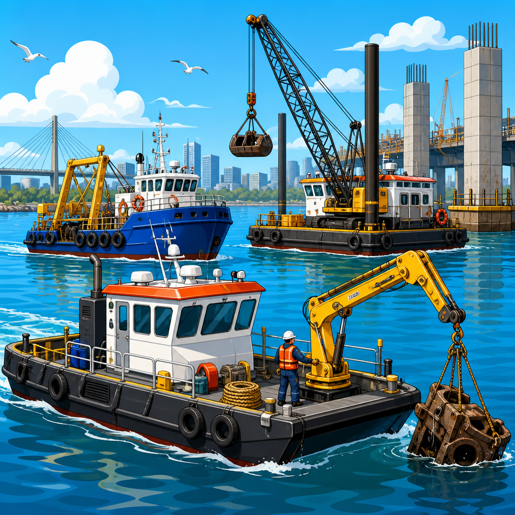 Best Work Boats for Marine Construction and Salvage